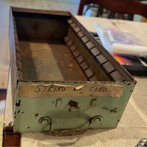 Vintage Metal Storage Box